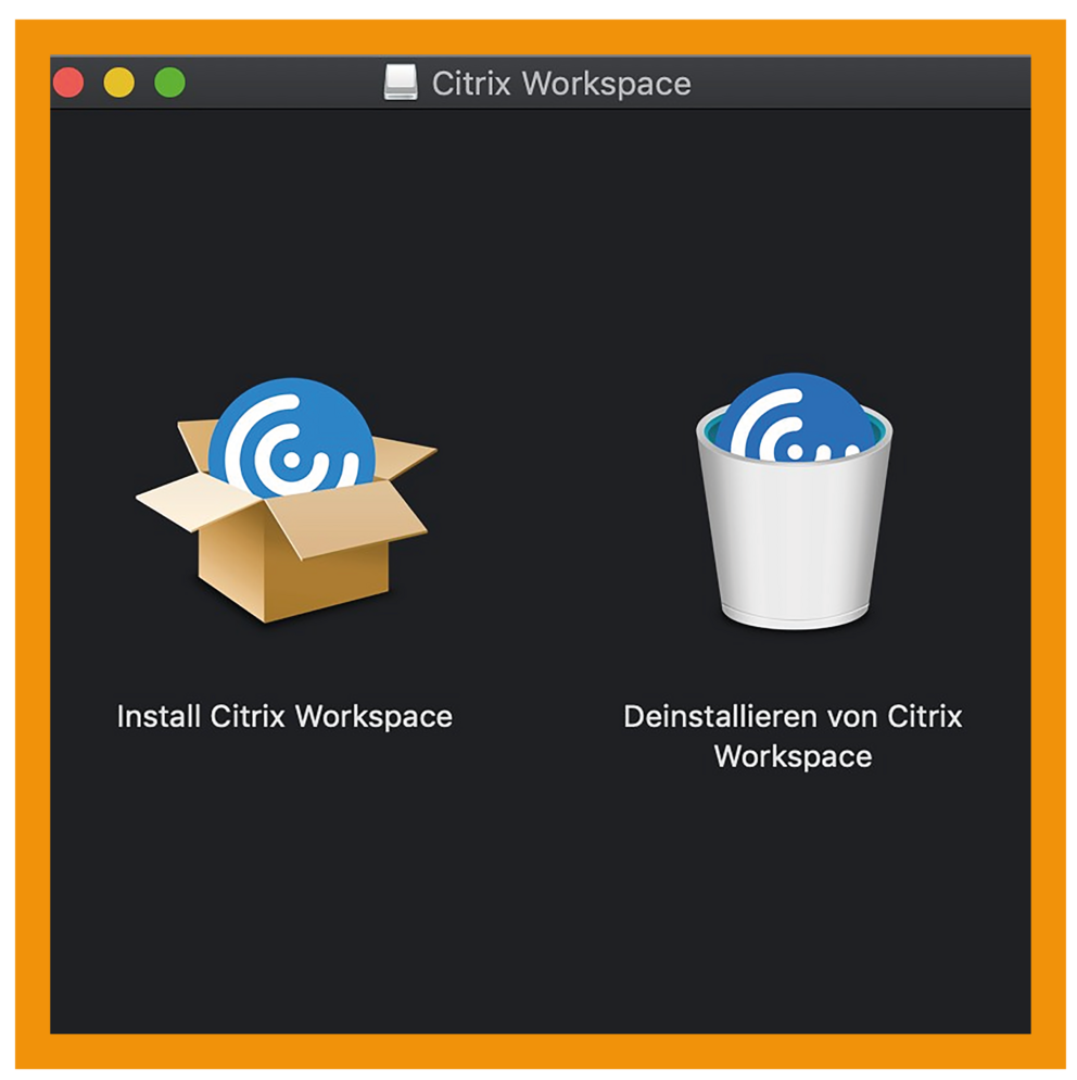MacOS Citrix Workspace App Schritt 1