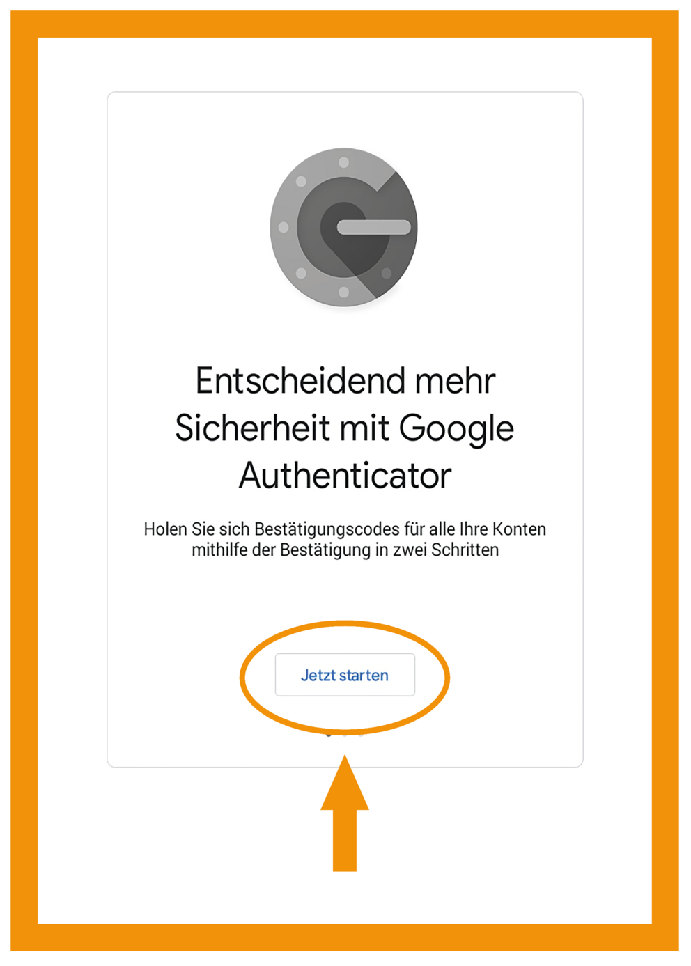 Android Google Authenticator App step 2